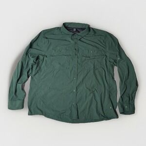 REI Co-op Wilderness Spirit Mens XXL Green Nylon Hiking Shirt